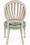 Wood Mid-Century Italian Side Chairs W/ Swedish Gustavian Styling in Faux Chintz - Pair For Sale - Image 7 of 10