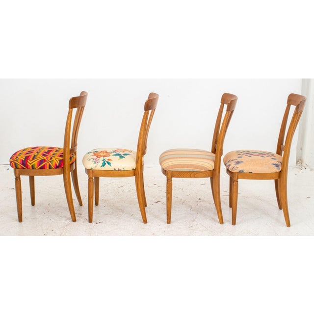 Modern Country Oak Dining Chairs, 4 For Sale - Image 3 of 9