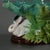 Minton Majolica Rabbits and Leaves Compote Bowl For Sale - Image 10 of 14