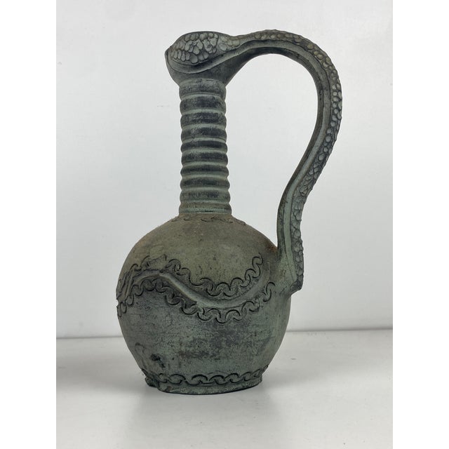 Ceramic Mid-Century Brutalist Decanter by Parteton, 1950s For Sale - Image 7 of 7