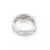 Contemporary Chanel Matelasse 18k White Gold 7mm Flex Wide Band Ring - Size 9 For Sale - Image 3 of 5