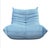 Ligne Roset Togo Lounge Chair in Light Blue Corduroy by Michel Ducaroy for Ligne Roset For Sale - Image 4 of 10