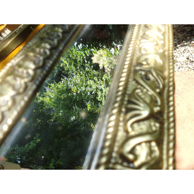 Mirror Cabinet in Embossed Brass, 1950s For Sale - Image 16 of 18