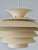 Mid-Century Modern Scandinavian Cream Pendant Lamp with 7 Layers from Jeka, Denmark, 1960s For Sale - Image 3 of 18