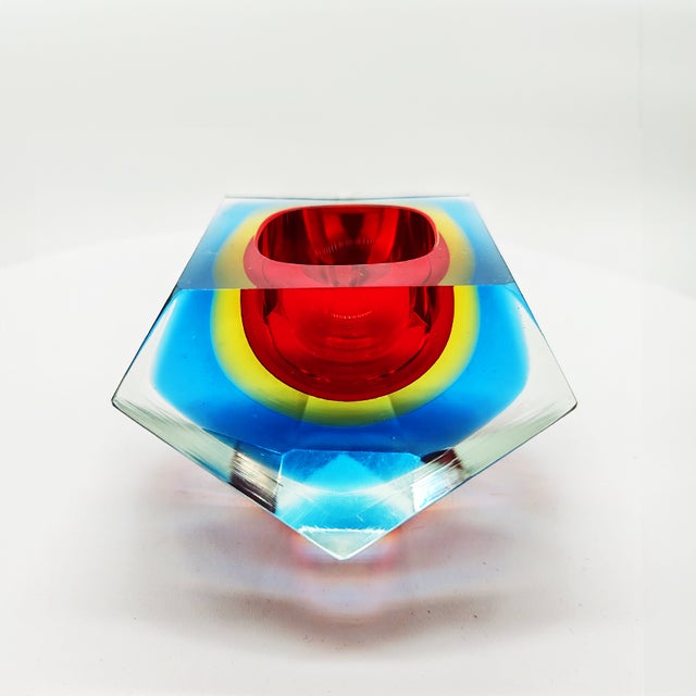 Flavio Poli Ashtray in Murano Glass attributed to Flavio Poli for Seguso, Italy, 1960s For Sale - Image 4 of 9