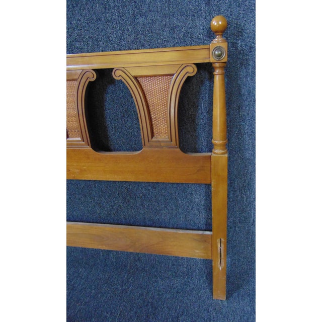 French Louis XVI Style Fruitwood Full Size Headboard For Sale - Image 3 of 4