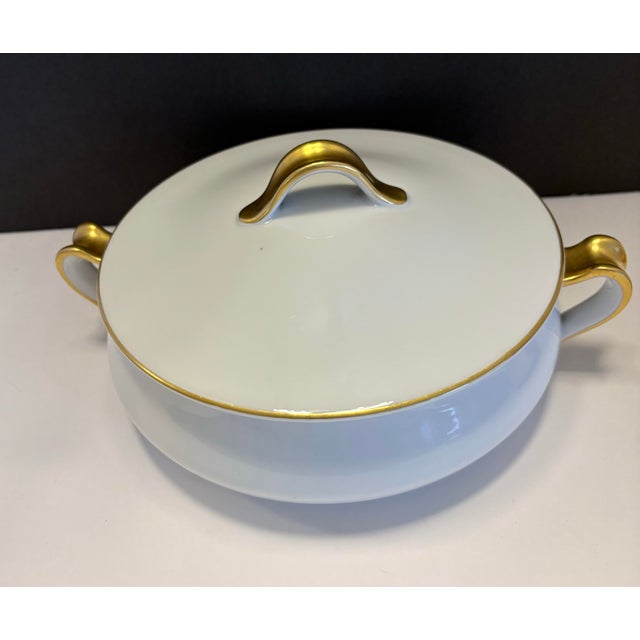 Antique Haviland Limoges French Porcelain Serving Set for Chas. Mayer & Co., Gilt Whiteware, C. 1900 For Sale In Indianapolis - Image 6 of 10