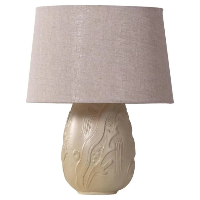 Ceramic Table Lamp by Anna-Lisa Thomson for Upsala Ekeby, 1940s For Sale - Image 8 of 8