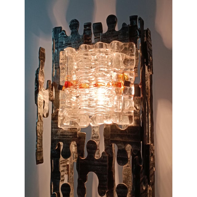 Brutalist Floor Lamp attributed to Albano Poli for Poliarte, 1970s For Sale - Image 13 of 14