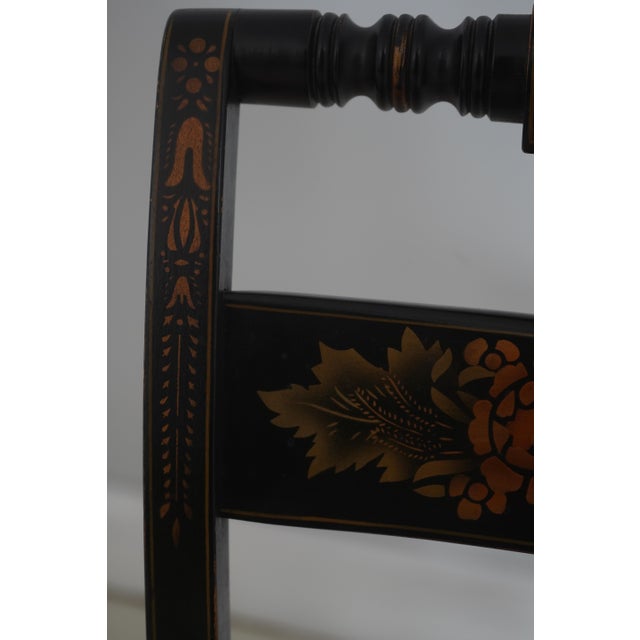 Set of 6 Hitchcock Painted Dining Chairs For Sale - Image 10 of 18