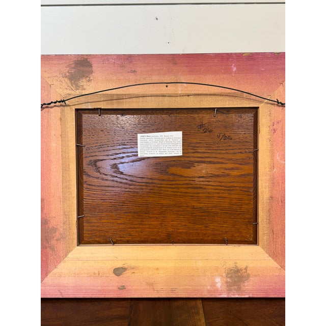 Ship in Harbor Oil Painting For Sale - Image 9 of 9