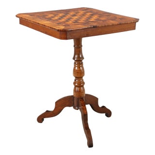 Antique Chessboard Pattern Table, 1800s For Sale