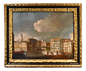 Francesco Tironi, View of Venice, Cannaregio Entrance, 1780, Oil on Canvas