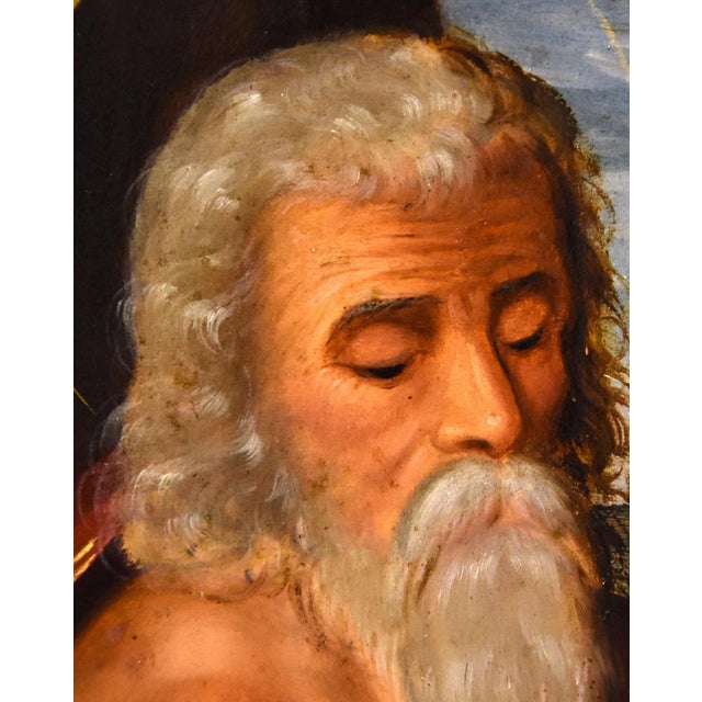 Baroque Circle of Giuseppe Mazzuoli Detto Il Bastarolo, Saint Jerome Mazzuoli, 16th Century, Oil on Copper For Sale - Image 3 of 15