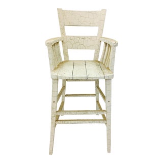 Antique 1900s Wooden High Chair For Sale
