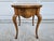 Rustic European Baker Furniture Square Diminutive French Burlwood Side Table For Sale - Image 3 of 11