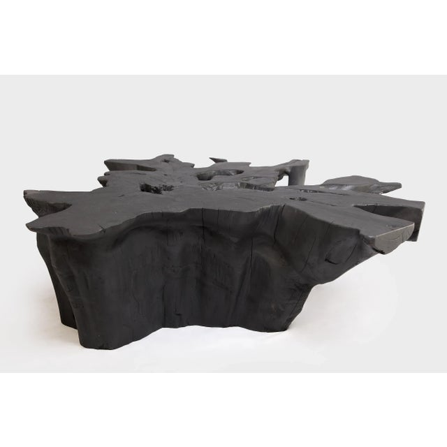 2020s Black Burnt Organic Teak Root Coffee Table 75 For Sale - Image 5 of 6