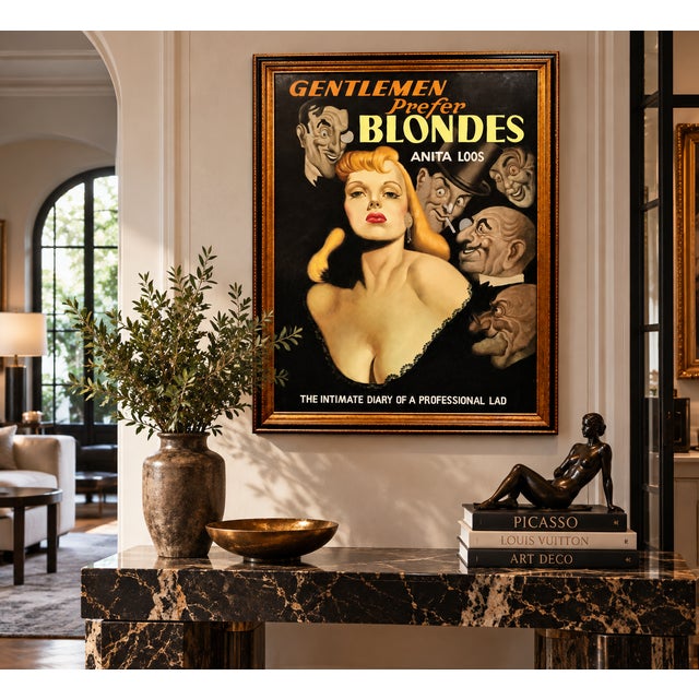 Gentlemen Prefer Blondes–Large Original Pop Art Oil Painting After Earle K. Bergey For Sale - Image 11 of 11