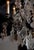 A French Baroque Revival crystal six-light chandelier from the mid 19th century, with black patinated bronze armature,...