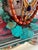 1990s Large Turquoise Beaded Necklace, Matthew Izzo Resort Collection. For Sale - Image 5 of 8