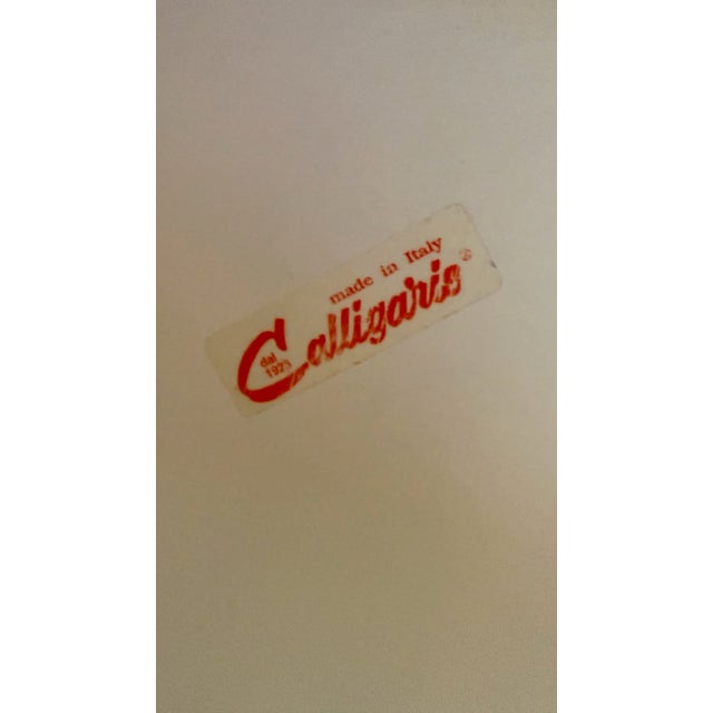Calligaris Avantgarde extendable table in wenge veneer with powdered coated legs - 4 chairs Bought new in 2000. Chairs...