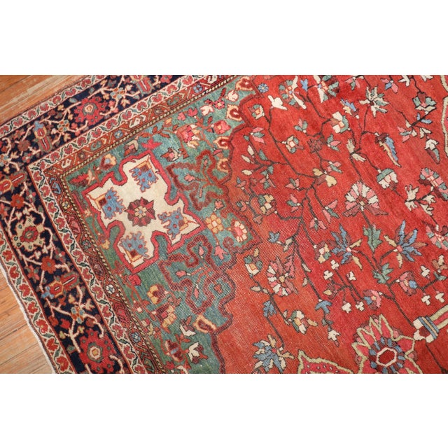 Early 20th Century Antique Sarouk Ferehan Rug - 6'11" x 10' For Sale - Image 5 of 12
