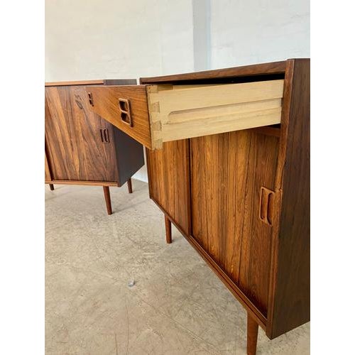 Vintage Danish Rosewood Sideboards, 1960s, Set of 2 For Sale - Image 16 of 18
