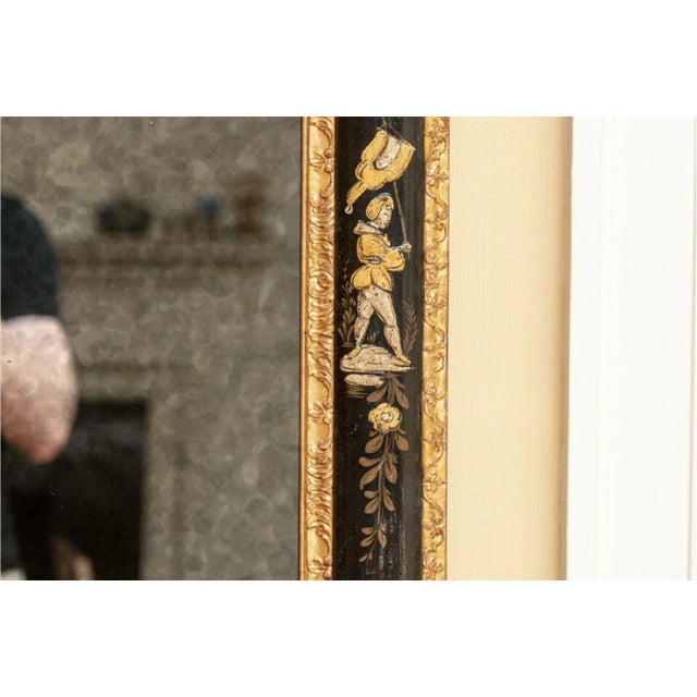 20th Century Antique Chinoiserie Gilt Wood Statement Mirror For Sale - Image 9 of 13