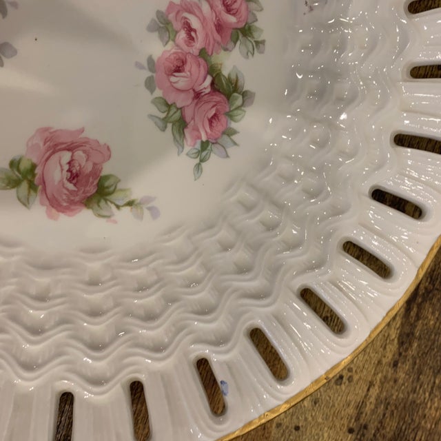 Early 20th Century Delicate Traditional German Pottery Plates- Set of 10 For Sale - Image 9 of 13