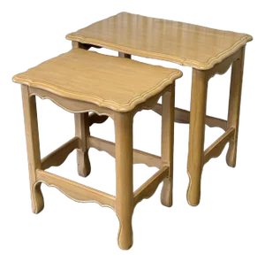 Ethan Allen Country French Style Nesting Tables - a Pair