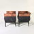 1980s Orlando Diaz-Azcuy Chalice Chairs in Black Micro Fiber and Rosewood - a Pair For Sale - Image 5 of 6