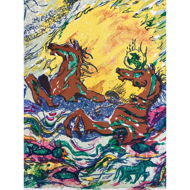 Original lithograph print on heavy paper Pencil signed & titled Image size is approximately 15.5 x 21 Paper size is...
