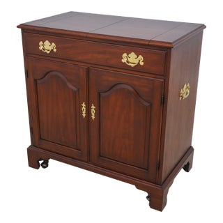 Henkel Harris Flip Top Cherry Bar Server Cart For Sale