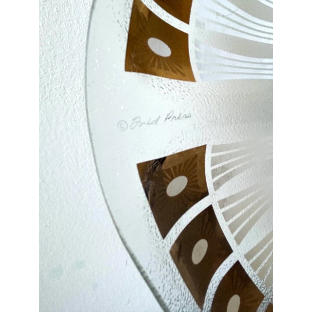Mid Century Fred Press Divided Serving Party Platter For Sale In Los Angeles - Image 6 of 7