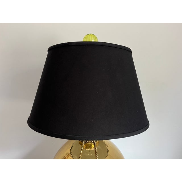 Hammered Brass Bag Lamp & Shade, C1970 For Sale - Image 10 of 12
