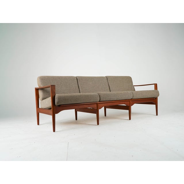 Vintage Three-Seater Sofa in Teak by Illum Wikkelsø, 1960s For Sale - Image 13 of 14