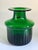 Mid-Century Modern Mid-Century Emerald Green Glass Collar Vase attributed to Bertil Vallien for Boda / Åfors, 1960s For Sale - Image 3 of 14