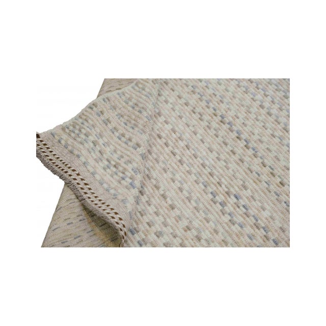 Blue & Green Modern Wool Rug For Sale In Los Angeles - Image 6 of 6