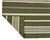 Handmade Woolen Flat Weave Rug, Olive Green and White Striped Wool Rug - 8'x10' For Sale - Image 11 of 13
