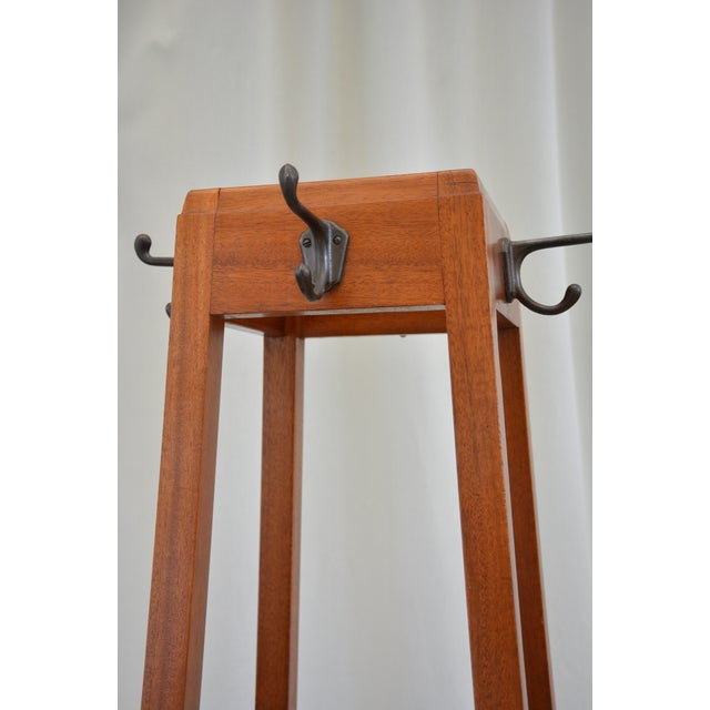 Wood Art Deco Coat Stand from G. W. Evans Ltd, 1952 For Sale - Image 7 of 17