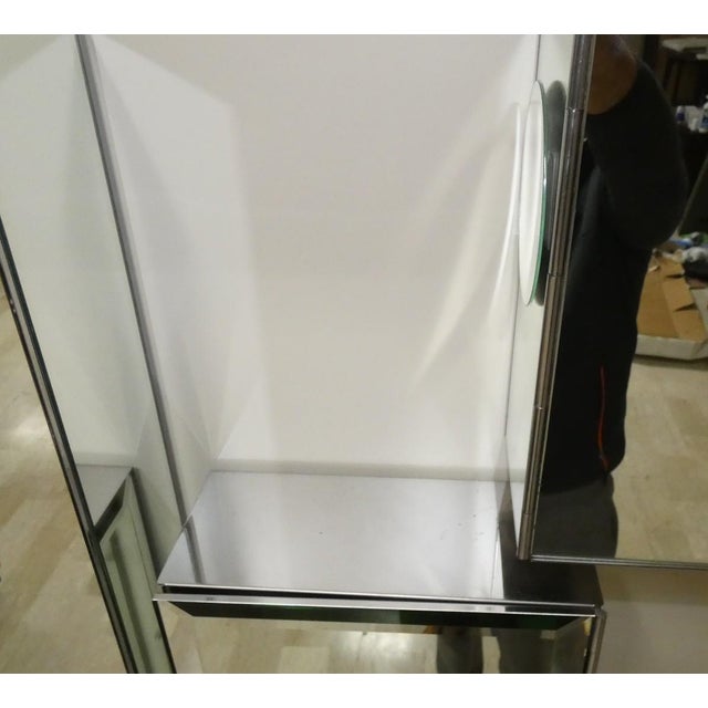 Vintage Italian Mirrored Cabinets, 1970s, Set of 3 For Sale - Image 4 of 18