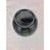 Glass Vintage Black Milk Glass Ribbed Beehive Style Vase For Sale - Image 7 of 7