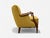 Danish Modern, Lounge Chair, Fabric, Stained Wood, Denmark, 1940s For Sale - Image 9 of 14