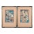 19th Century Custom Framed Utagawa Kunisada Signed Japanese Woodblock Prints—A Pair For Sale