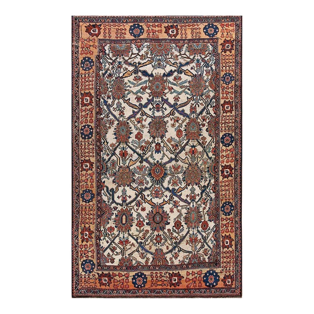 Traditional Antique Persian Bakhtiari Rug With Design Inspiration From 17th Century Safavid Weavings For Sale