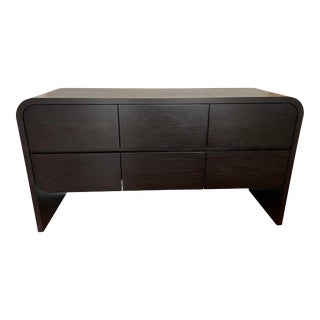 Crate & Barrel Cortez Charcoal Floating Dresser by Leanne Ford For Sale