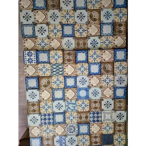 Ceramic Ochre Glazed Relief Tiles, 1920s, Set of 119 For Sale - Image 7 of 11