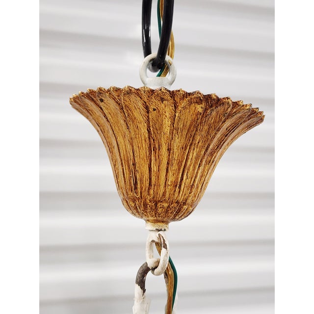 Large Neoclassical Style Giltwood & Metal Cha For Sale - Image 11 of 12