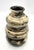 Offered is a vintage mid 20th Century wheel-thrown multi-tiered or "hooped" ceramic bud vase with a stacked bulbous shape...