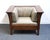 Mission Stickley Furniture Solid Quarter Sawn Oak Mission Arts & Crafts Style 42" Accent Arm Chair For Sale - Image 3 of 8